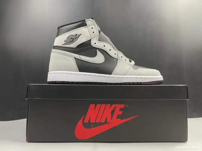 Rep Light Jordan Smoke 1 Grey Air White 555088-035 Black High Retro 0515